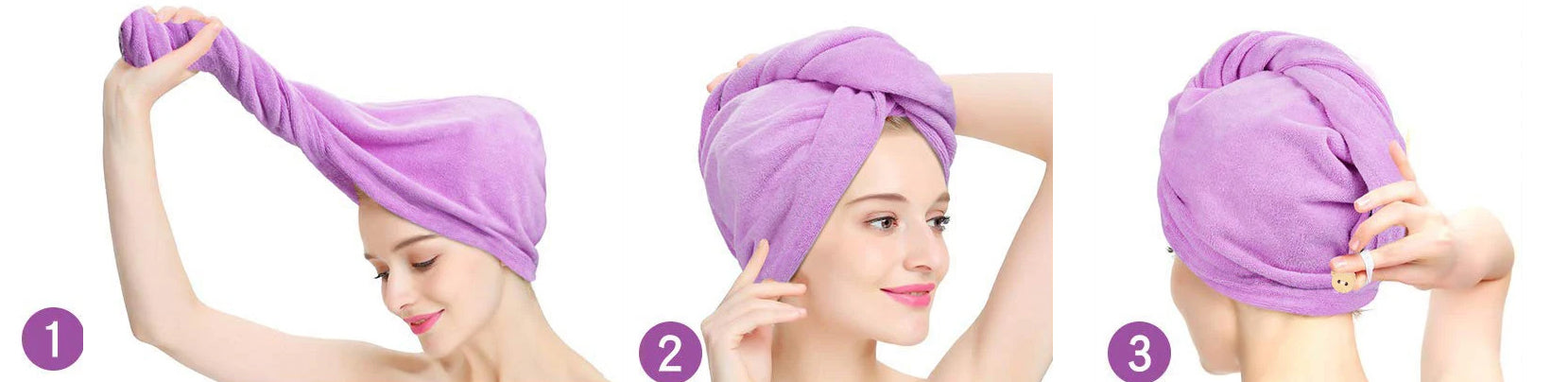 Toalla de secado rápido para el cabello